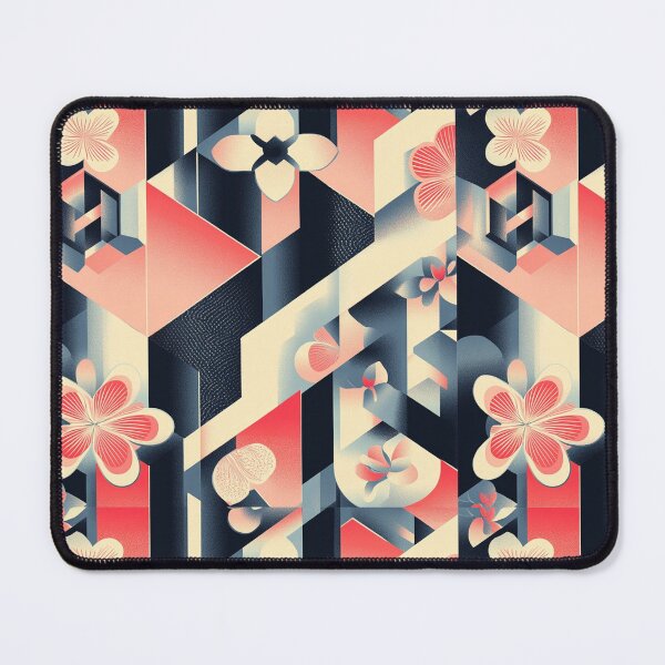 Item preview, Geometric Blossom – Modern Floral Abstract Art designed and sold by MiNa323.