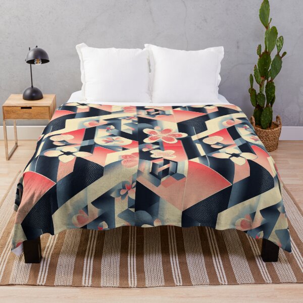 Item preview, Geometric Blossom – Modern Floral Abstract Art designed and sold by MiNa323.