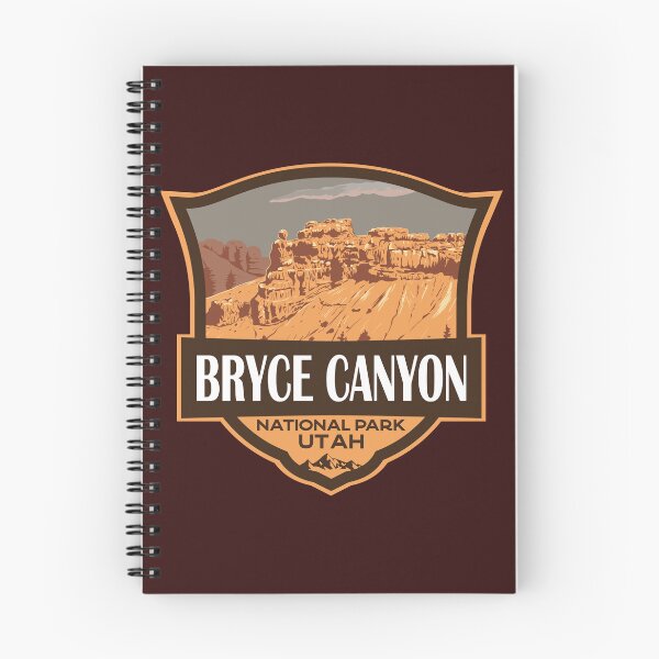 Item preview, Bryce Canyon National Park Utah Illustration Travel Retro Badge designed and sold by KrisSidDesigns.