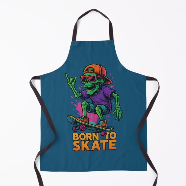 Item preview, Born To Skate Neon Skeleton Rider designed and sold by ArtComixHaven.