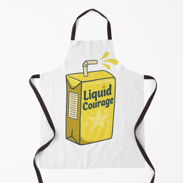 Item preview, LIQUID COURAGE – Funny Retro T-Shirt designed and sold by IdeaHub-Studio Base.