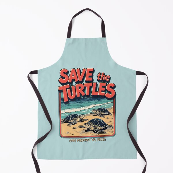 Item preview, Save The Turtles: And Protect Ya Neck! designed and sold by Vintagenaut Co..