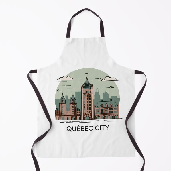 Item preview, Québec City Skyline – Minimalist Earthy Travel Souvenir Design designed and sold by Paper Drip.