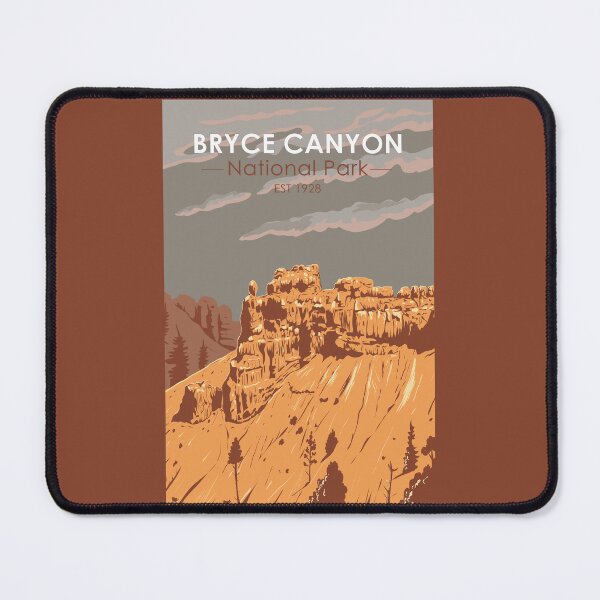 Item preview, Bryce Canyon National Park Utah Illustration Travel Art Vintage designed and sold by KrisSidDesigns.