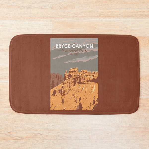 Item preview, Bryce Canyon National Park Utah Illustration Travel Art Vintage designed and sold by KrisSidDesigns.