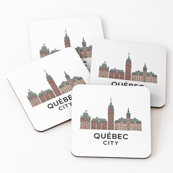 Item preview, Québec City Skyline – Minimalist Earthy Travel Souvenir Design designed and sold by Paper Drip.