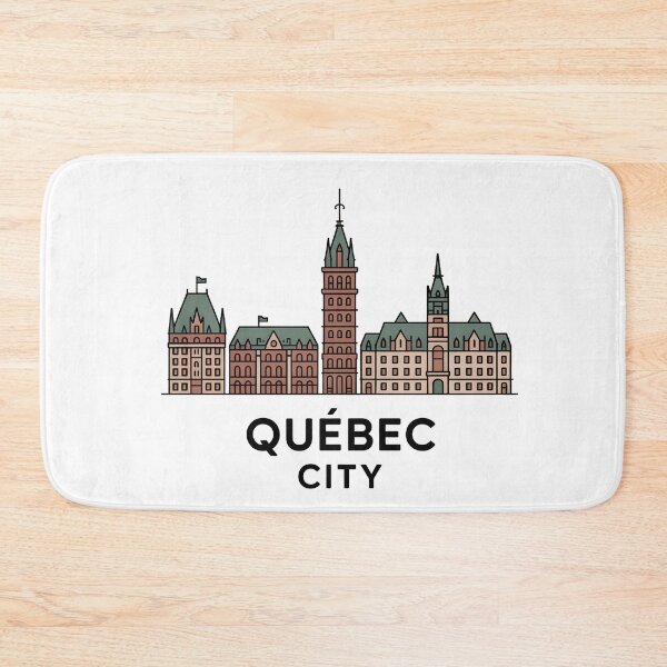 Item preview, Québec City Skyline – Minimalist Earthy Travel Souvenir Design designed and sold by Paper Drip.