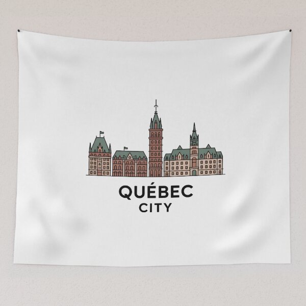 Item preview, Québec City Skyline – Minimalist Earthy Travel Souvenir Design designed and sold by Paper Drip.