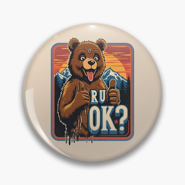 Item preview, R U OK?: The Three-Eyed Psychedelic Bear designed and sold by Vintagenaut Co..