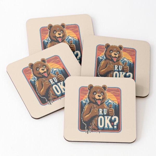 Item preview, R U OK?: The Three-Eyed Psychedelic Bear designed and sold by Vintagenaut Co..