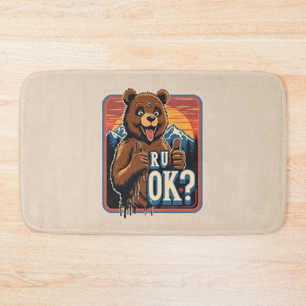 Item preview, R U OK?: The Three-Eyed Psychedelic Bear designed and sold by Vintagenaut Co..