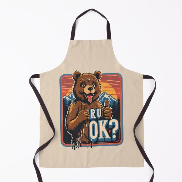 Item preview, R U OK?: The Three-Eyed Psychedelic Bear designed and sold by Vintagenaut Co..