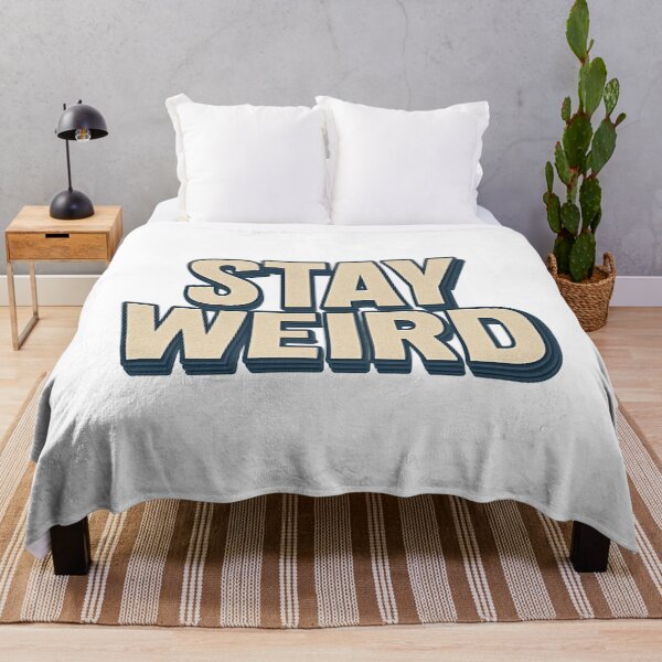 Item preview, Stay Weird – Retro Neon Aesthetic Typography designed and sold by RouniBoutique.
