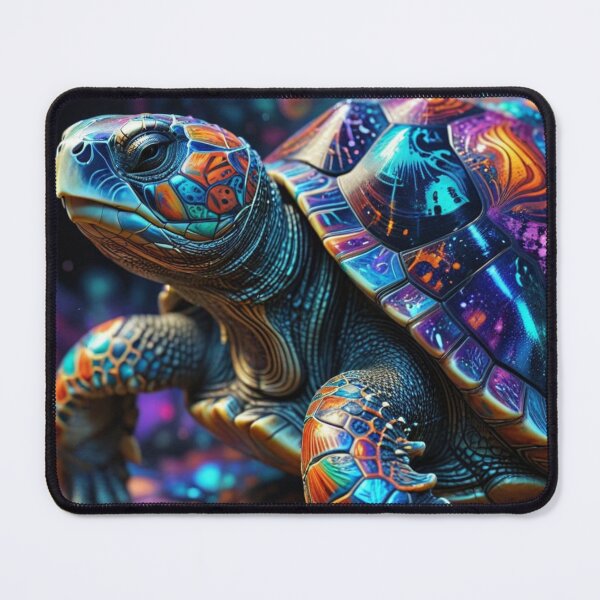 Item preview, Galactic Mosaic Turtle – Cosmic Fantasy Fractal Art designed and sold by Harmonic_Layers.