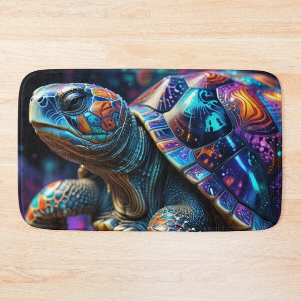 Item preview, Galactic Mosaic Turtle – Cosmic Fantasy Fractal Art designed and sold by Harmonic_Layers.