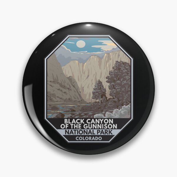 Item preview, Black Canyon of the Gunnison National Park Retro Emblem designed and sold by KrisSidDesigns.