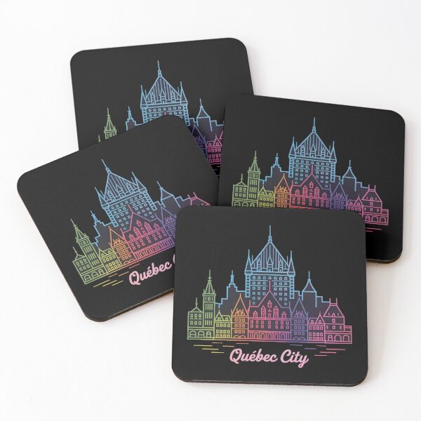 Item preview, Québec City Skyline – Minimalist Neon Travel Souvenir Design designed and sold by Paper Drip.