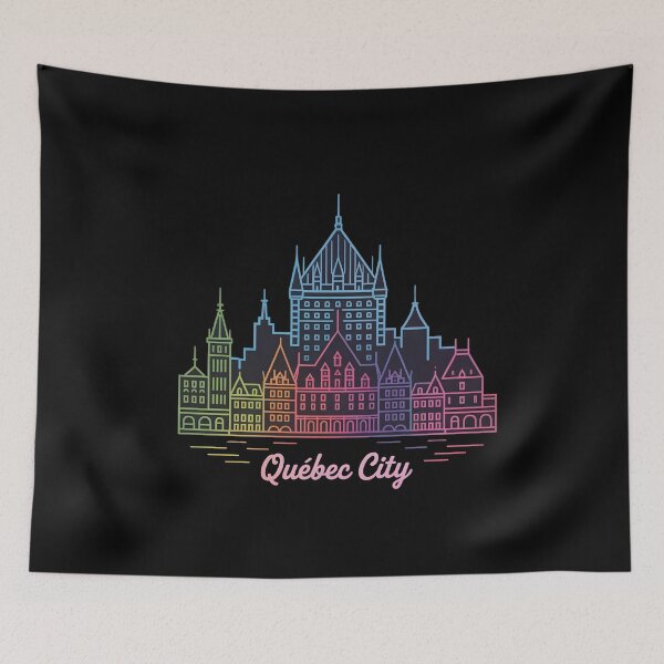 Item preview, Québec City Skyline – Minimalist Neon Travel Souvenir Design designed and sold by Paper Drip.