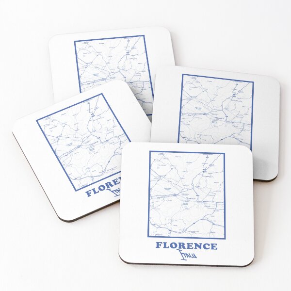 Item preview, Florence City Map – Minimalist Blue Poster designed and sold by Enea Kelo.
