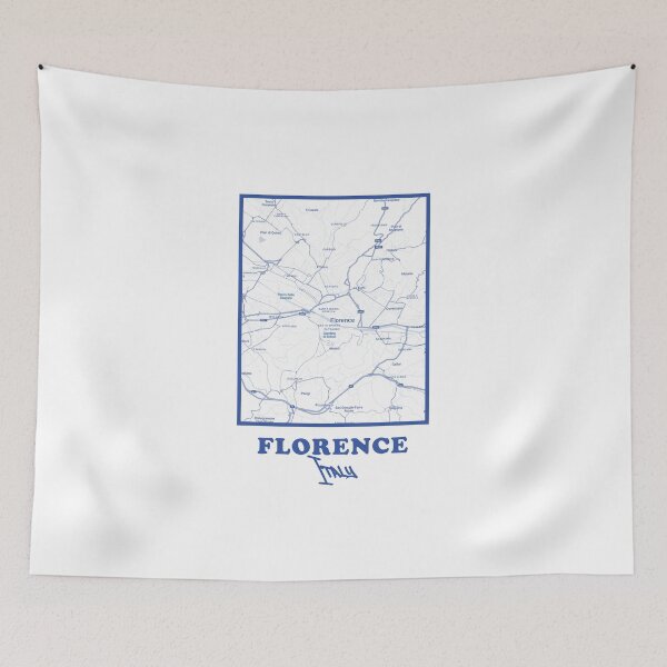 Item preview, Florence City Map – Minimalist Blue Poster designed and sold by Enea Kelo.