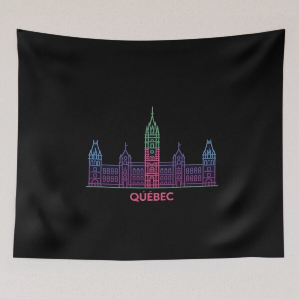 Item preview, Québec City Skyline – Minimalist Neon Travel Souvenir Design designed and sold by Paper Drip.