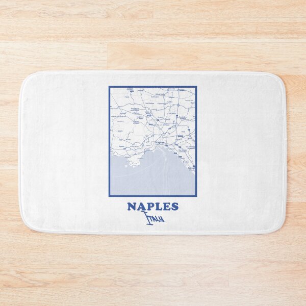 Item preview, Naples City Map – Minimalist Blue Poster designed and sold by Enea Kelo.