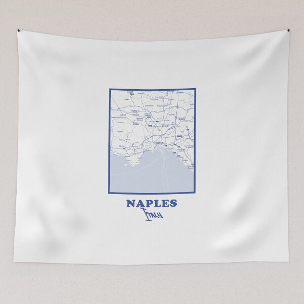 Item preview, Naples City Map – Minimalist Blue Poster designed and sold by Enea Kelo.