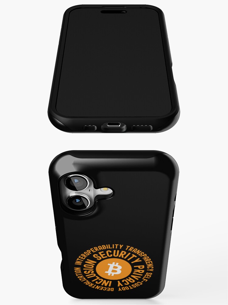Bitcoin principles iPhone Case