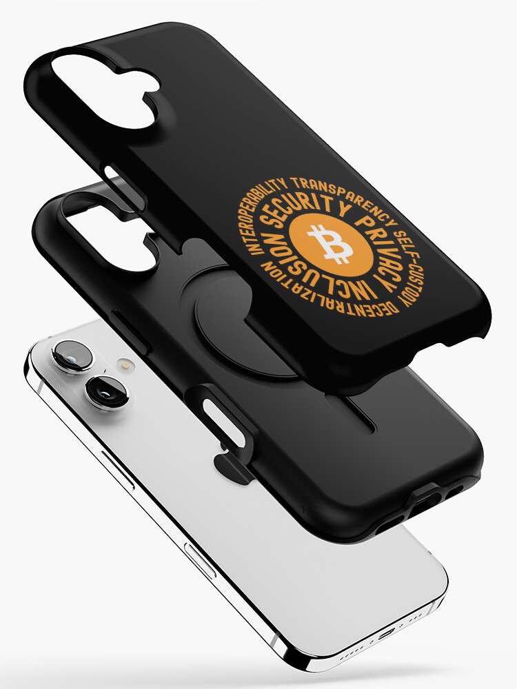 Bitcoin principles iPhone Case