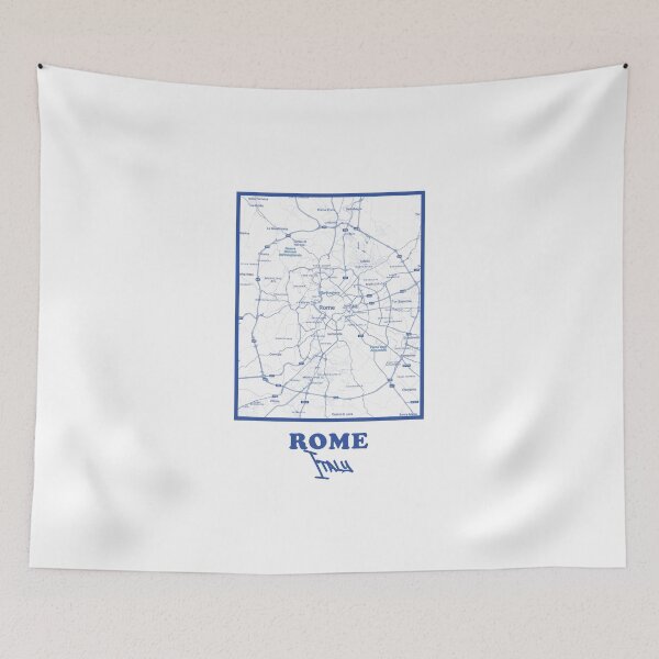 Item preview, Rome City Map – Minimalist Blue Poster designed and sold by Enea Kelo.