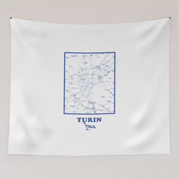 Item preview, Turin City Map – Minimalist Blue Poster designed and sold by Enea Kelo.
