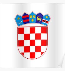 Coat of arms of Croatia Poster
