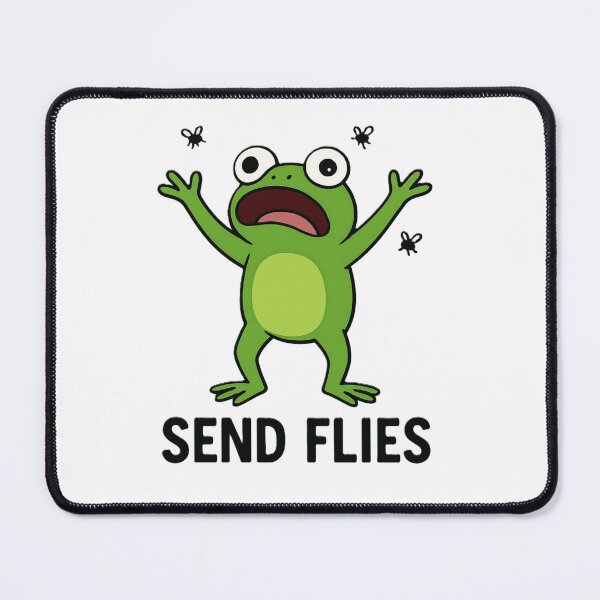 Item preview, Funny Frog Meme – Send Flies Cartoon Design designed and sold by OxiSkor.