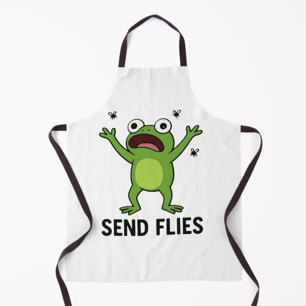 Item preview, Funny Frog Meme – Send Flies Cartoon Design designed and sold by OxiSkor.