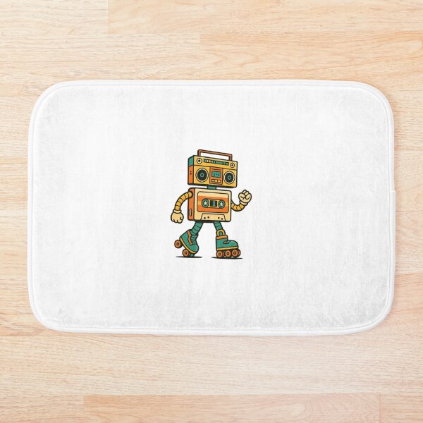 Item preview, Retro Cassette Robot – Boombox Head on Roller Skates designed and sold by OnPointOutfits.