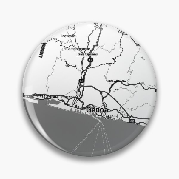 Item preview, Genoa City Map – Minimal Black and White Poster designed and sold by Enea Kelo.