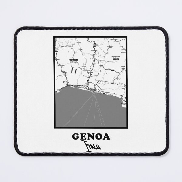 Item preview, Genoa City Map – Minimal Black and White Poster designed and sold by Enea Kelo.