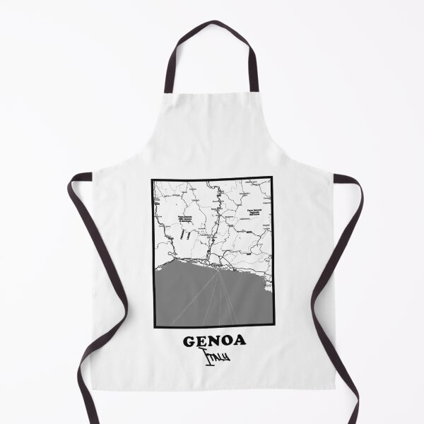 Item preview, Genoa City Map – Minimal Black and White Poster designed and sold by Enea Kelo.
