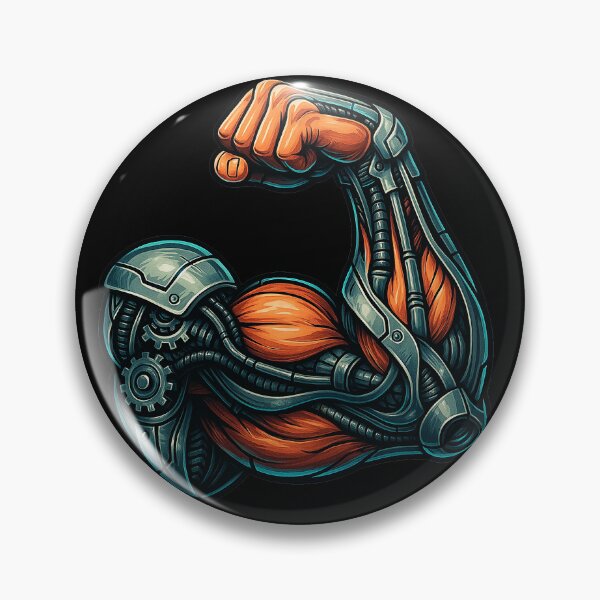 Item preview, Bodybuilding bicep Biomechanical Biomech Robotic designed and sold by LaughLine Design.