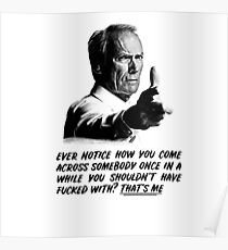 Póster Clint Eastwood - Gran Torino