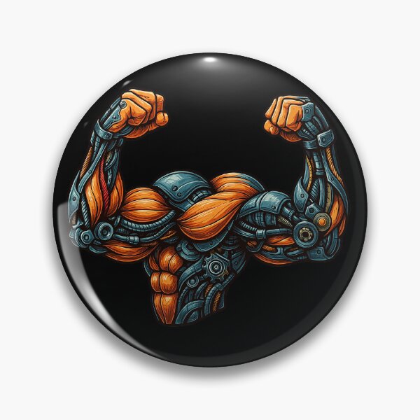 Item preview, Bodybuilding bicep Biomech Robotic designed and sold by LaughLine Design.