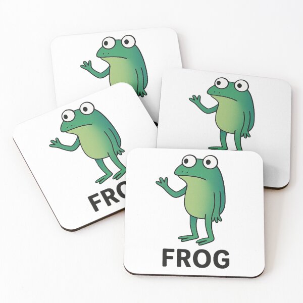 Item preview, Funny Frog Meme – Cartoon Frog With Raised Hand designed and sold by OxiSkor.