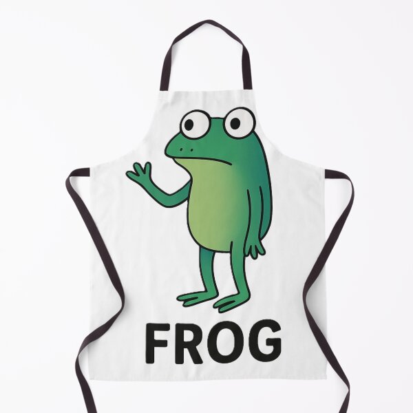Item preview, Funny Frog Meme – Cartoon Frog With Raised Hand designed and sold by OxiSkor.