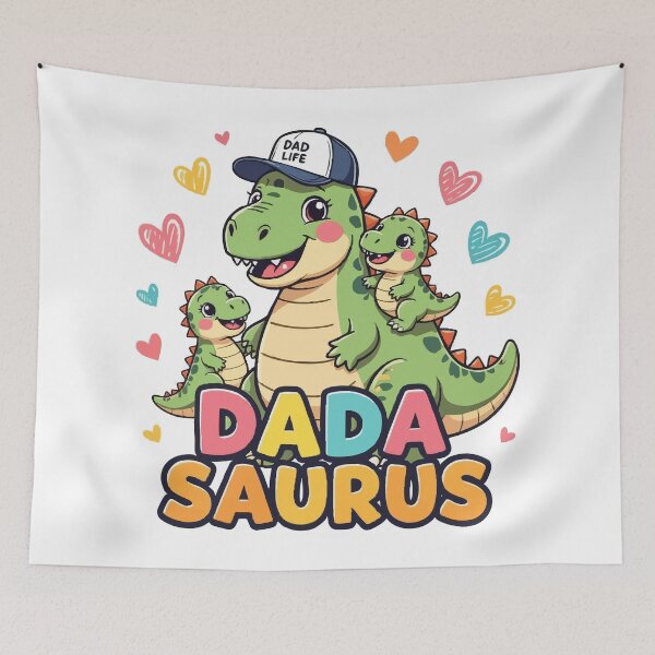 Item preview, Dada Saurus Cute Baby Dino Dad designed and sold by Uglyandcute.