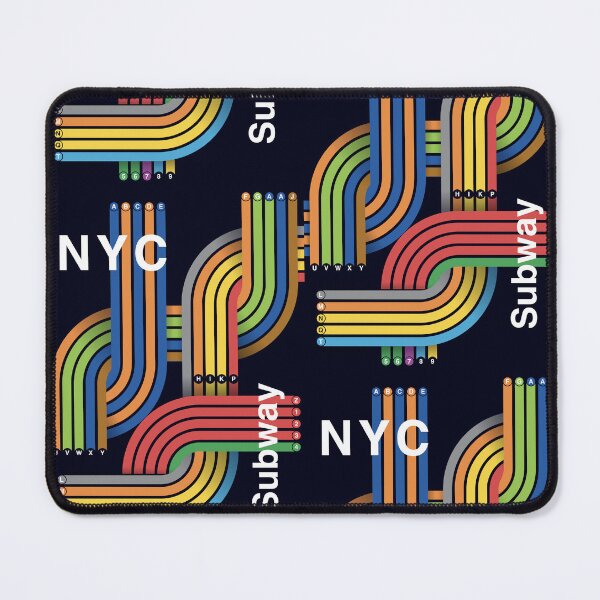 Item preview, NYC SUBWAY LINERS - a modern take poster and design designed and sold by PIXEL POP DESIGNS - Beyond the Norm!.