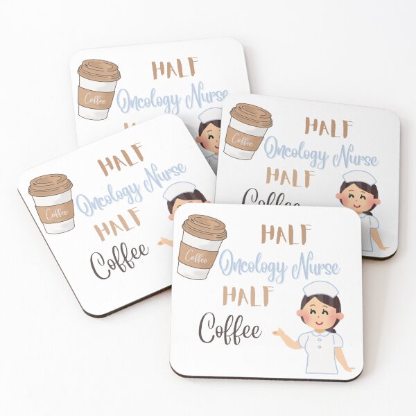 Item preview, Half Oncology Nurse Half Coffee designed and sold by sara`s design.
