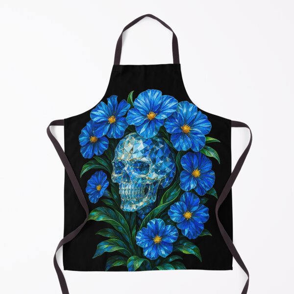 Item preview, Crystal Bloom Skull designed and sold by CamillaCreation.