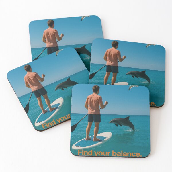 Item preview, Find your balance (artwork for paddleboarders) designed and sold by Millsoria.
