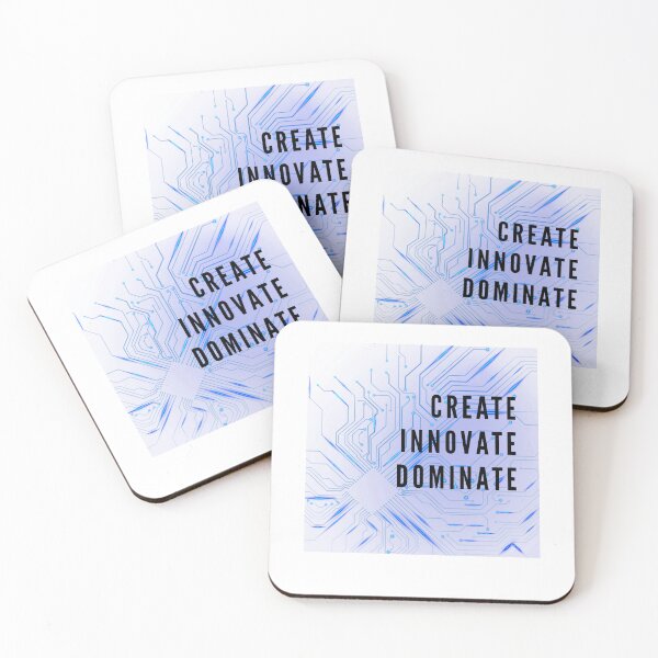 Item preview, CREATE, INNOVATE, DOMINATE: MOTIVATIONAL TECH QUOTE DESIGN designed and sold by CholarCrafts.