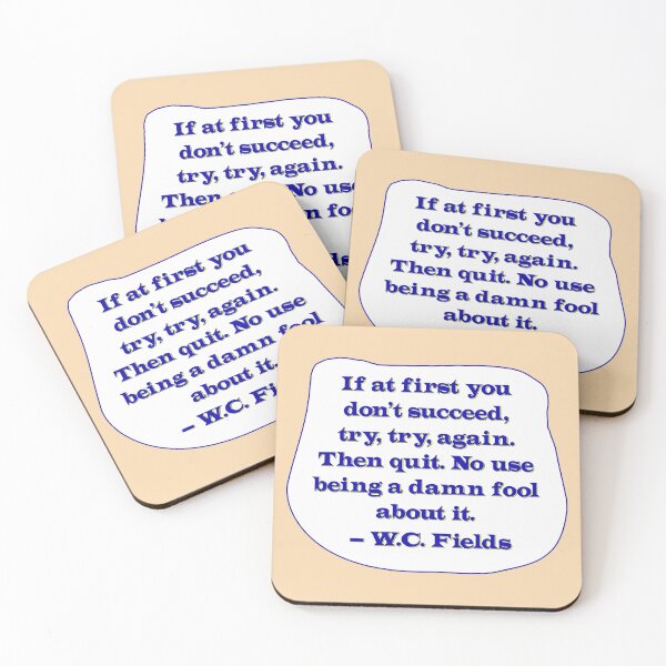 Item preview, If at first you don't succeed, try, try again. Then quit. blue designed and sold by mntimg.